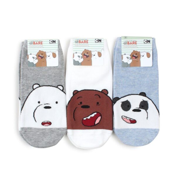 A pack of 12 women's cotton socks in different shapes - Image 4