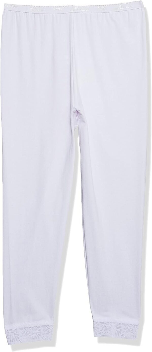 lasso-2008 Cotton leggings with lace trim - Image 2