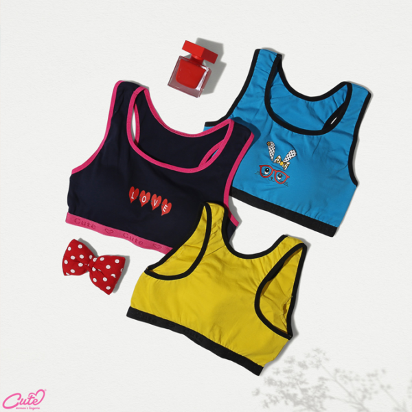 Soft Sport Bra -cute Plain Cotton from Lasso Store - Image 2